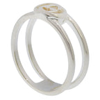 Gucci Interlocking 925 Sterling Silver Ring — view 3