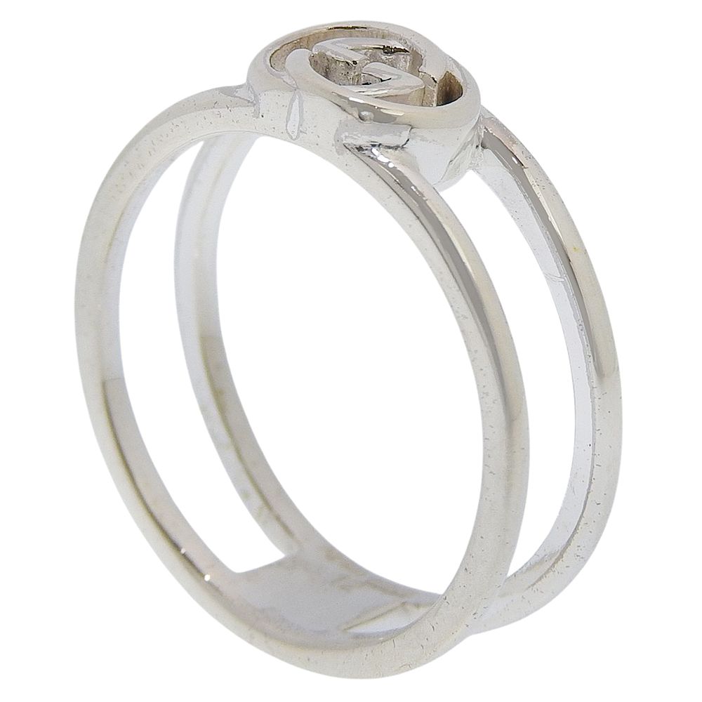 Gucci Interlocking 925 Sterling Silver Ring — view 3