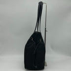 Prada Tote Shoulder Bag Nylon Leather Nero Black Silver — view 3