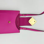 Fendi FF Diamond Phone Pouch Shoulder Bag Pink — view 9