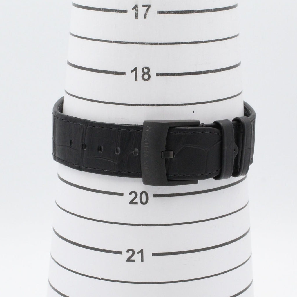Louis Vuitton Watch Tambour Chrono Black Stainless Steel — view 8