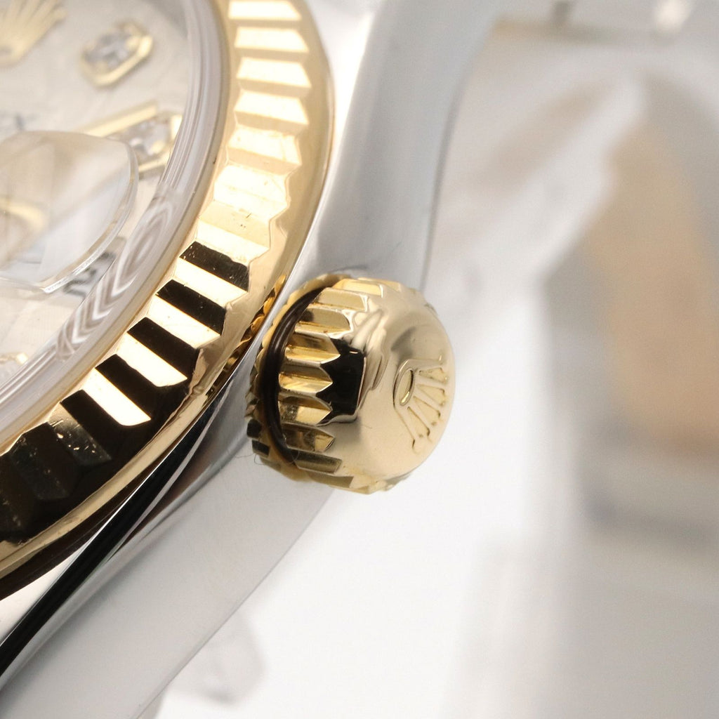 Rolex Datejust Diamond Number Sil Con NP 18k Stainless Steel — view 6