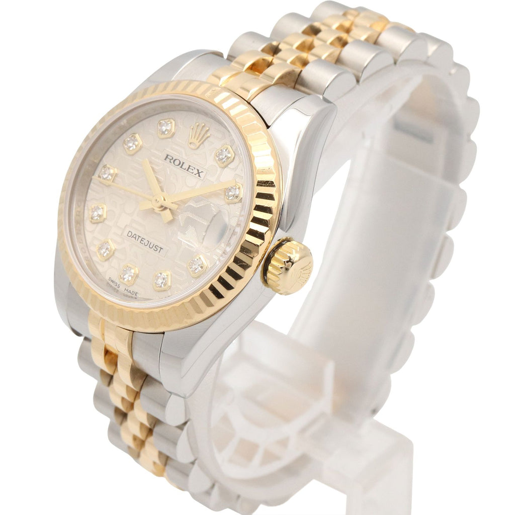 Rolex Datejust Diamond Number Sil Con NP 18k Stainless Steel — view 2