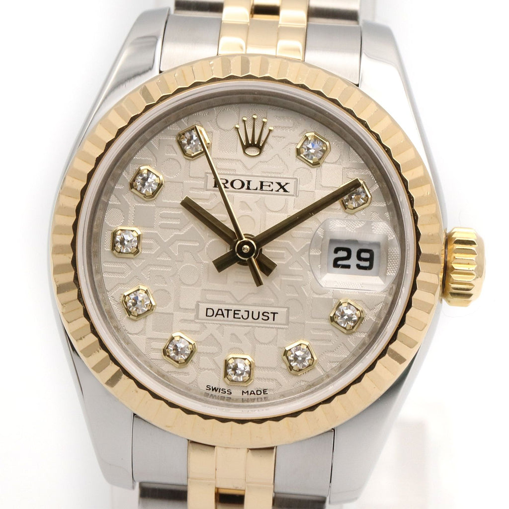Rolex Datejust Diamond Number Sil Con NP 18k Stainless Steel — view 3
