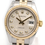 Rolex Datejust Diamond Number Sil Con NP 18k Stainless Steel — view 3