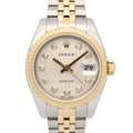 Rolex Datejust Diamond Number Sil Con NP 18k Stainless Steel