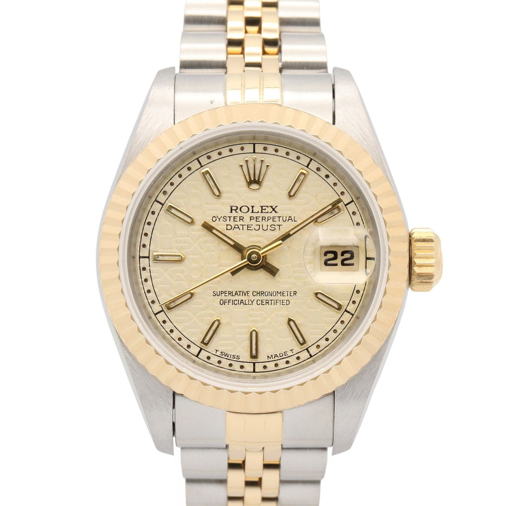 Rolex Datejust No Ivory Container BA 18k Stainless Steel