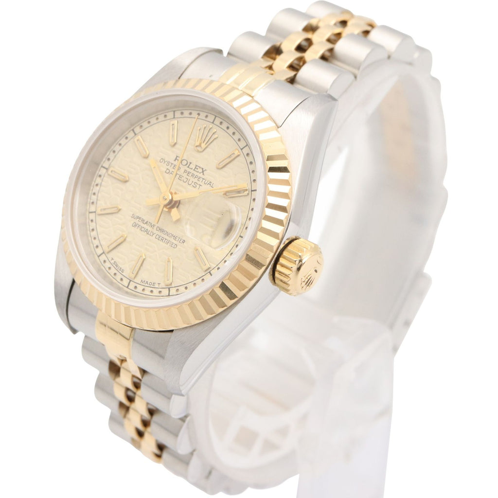 Rolex Datejust No Ivory Container BA 18k Stainless Steel — view 2