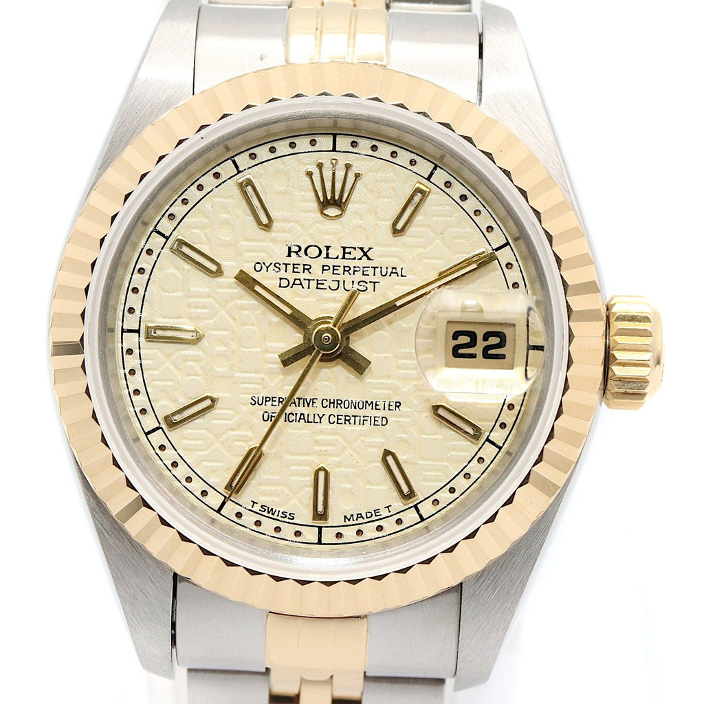 Rolex Datejust No Ivory Container BA 18k Stainless Steel — view 3
