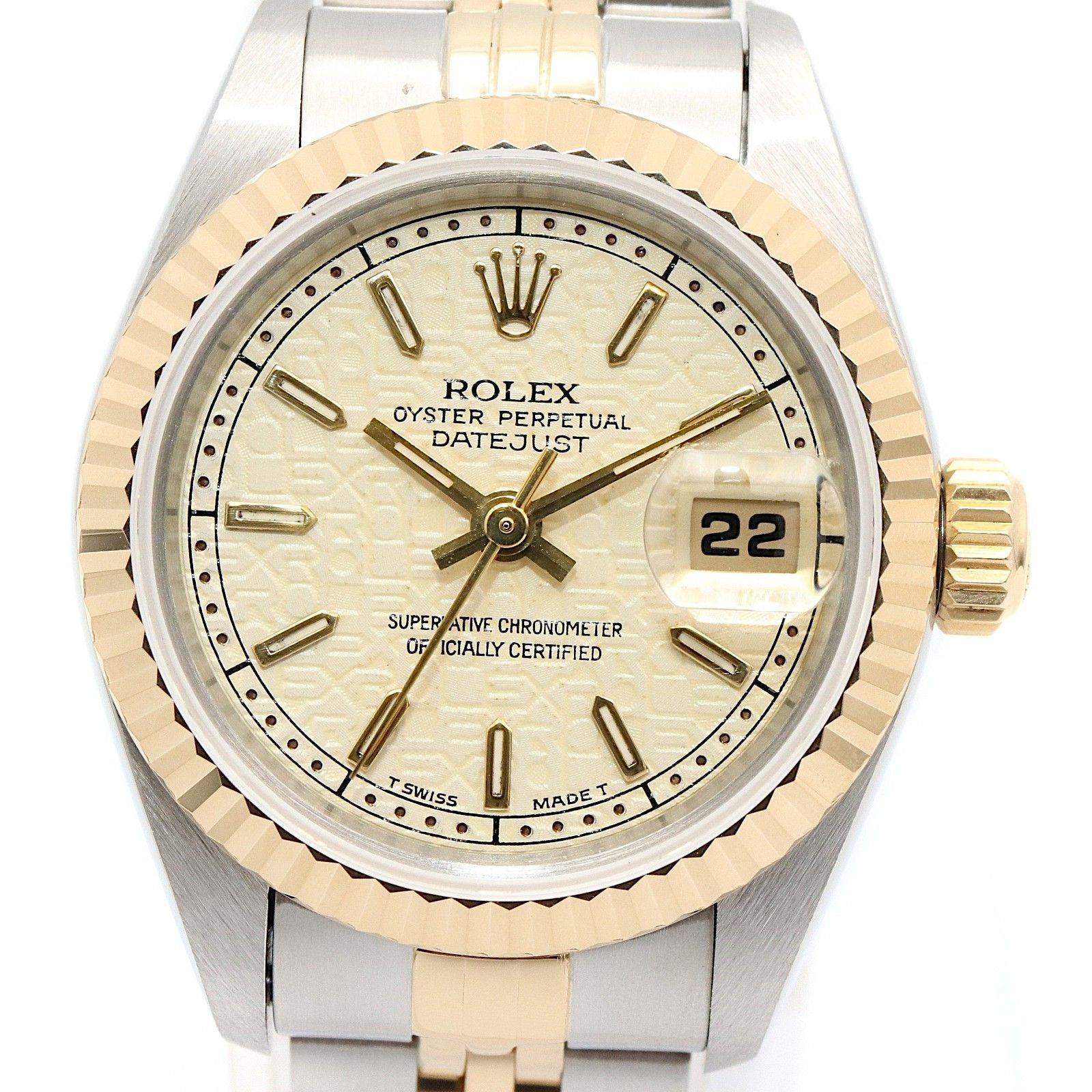 Rolex Datejust No Ivory Container BA 18k Stainless Steel — view 3
