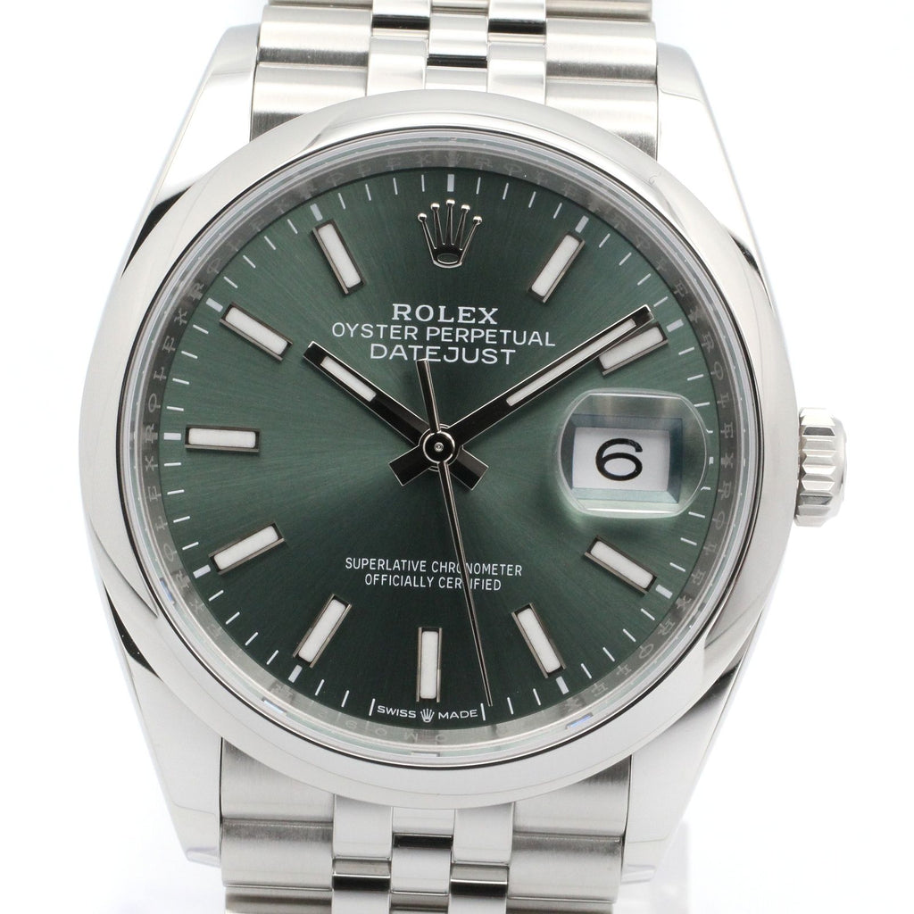 Rolex Datejust Mint Green BA Stainless Steel — view 3