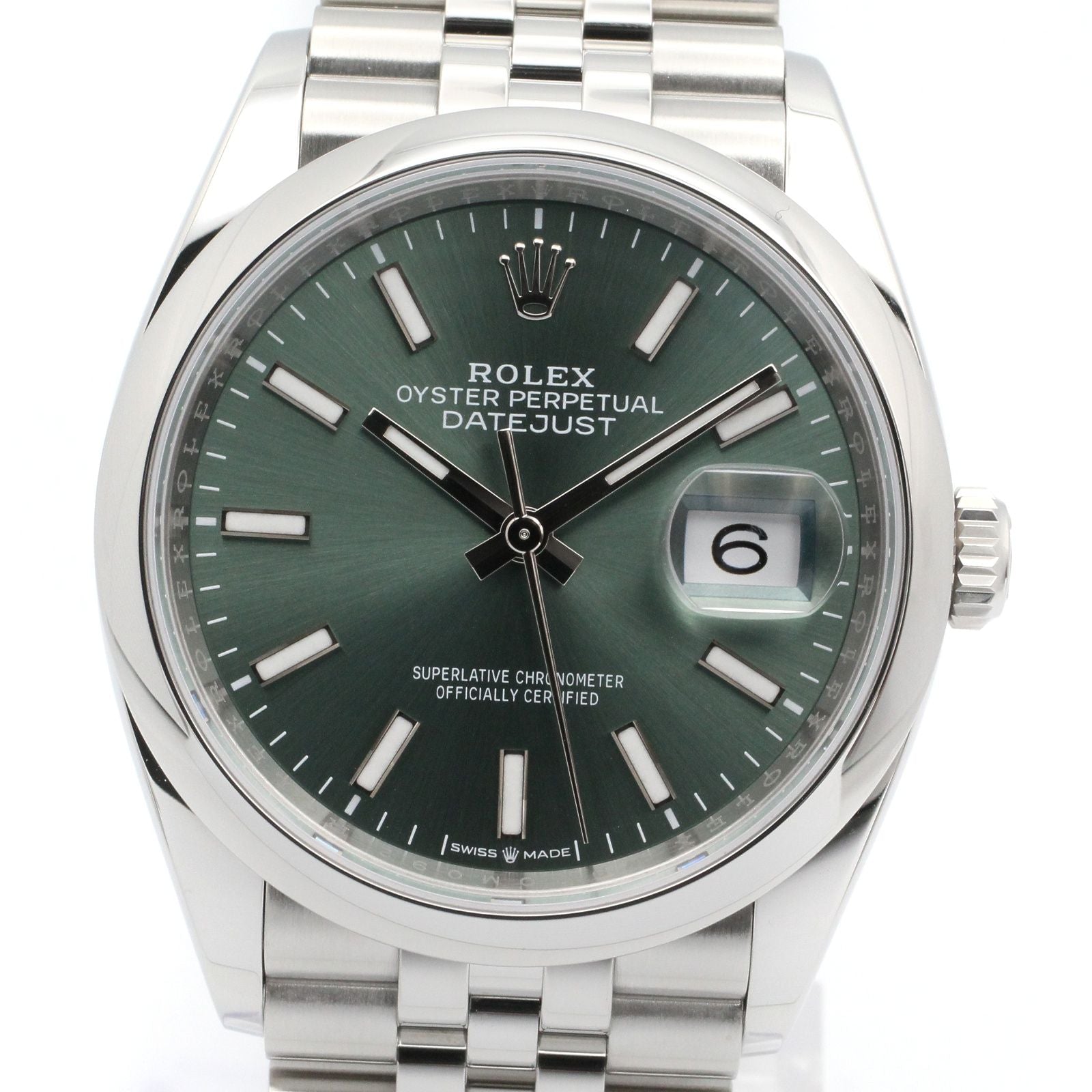 Rolex Datejust Mint Green BA Stainless Steel — view 3