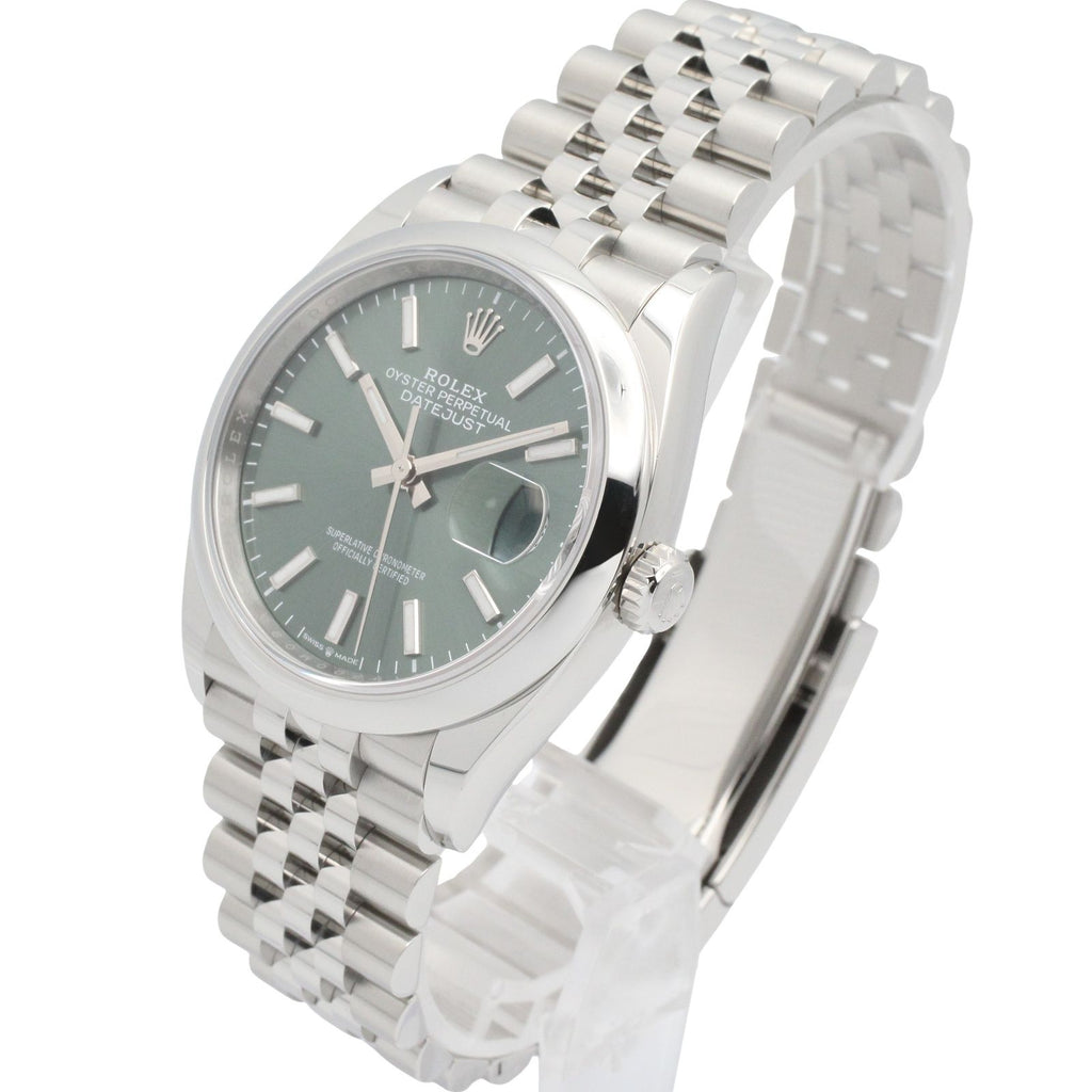 Rolex Datejust Mint Green BA Stainless Steel — view 2