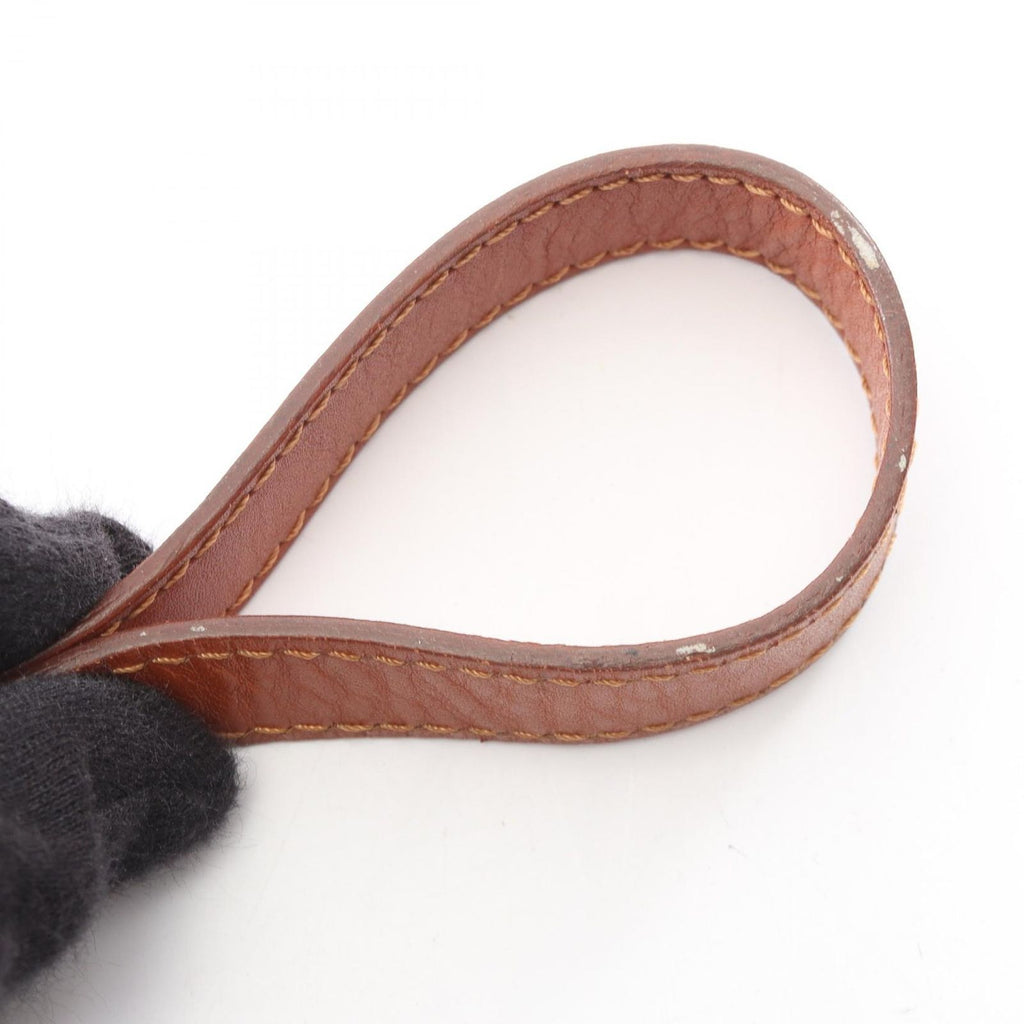 Celine Shoulder Bag Macadam Brown Dark Canvas Leather — view 9