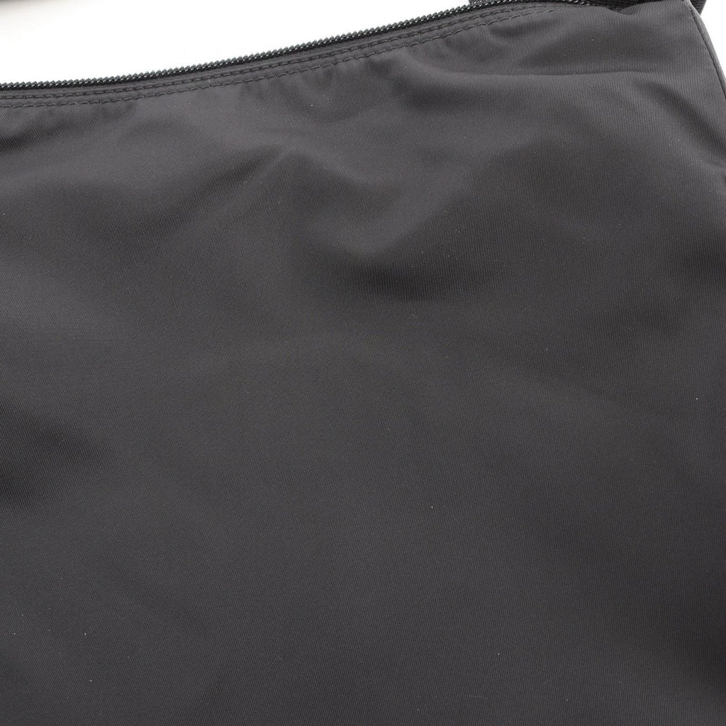 Prada Shoulder Bag Vela Black Nylon Saffiano Leather Triangle Logo — view 6
