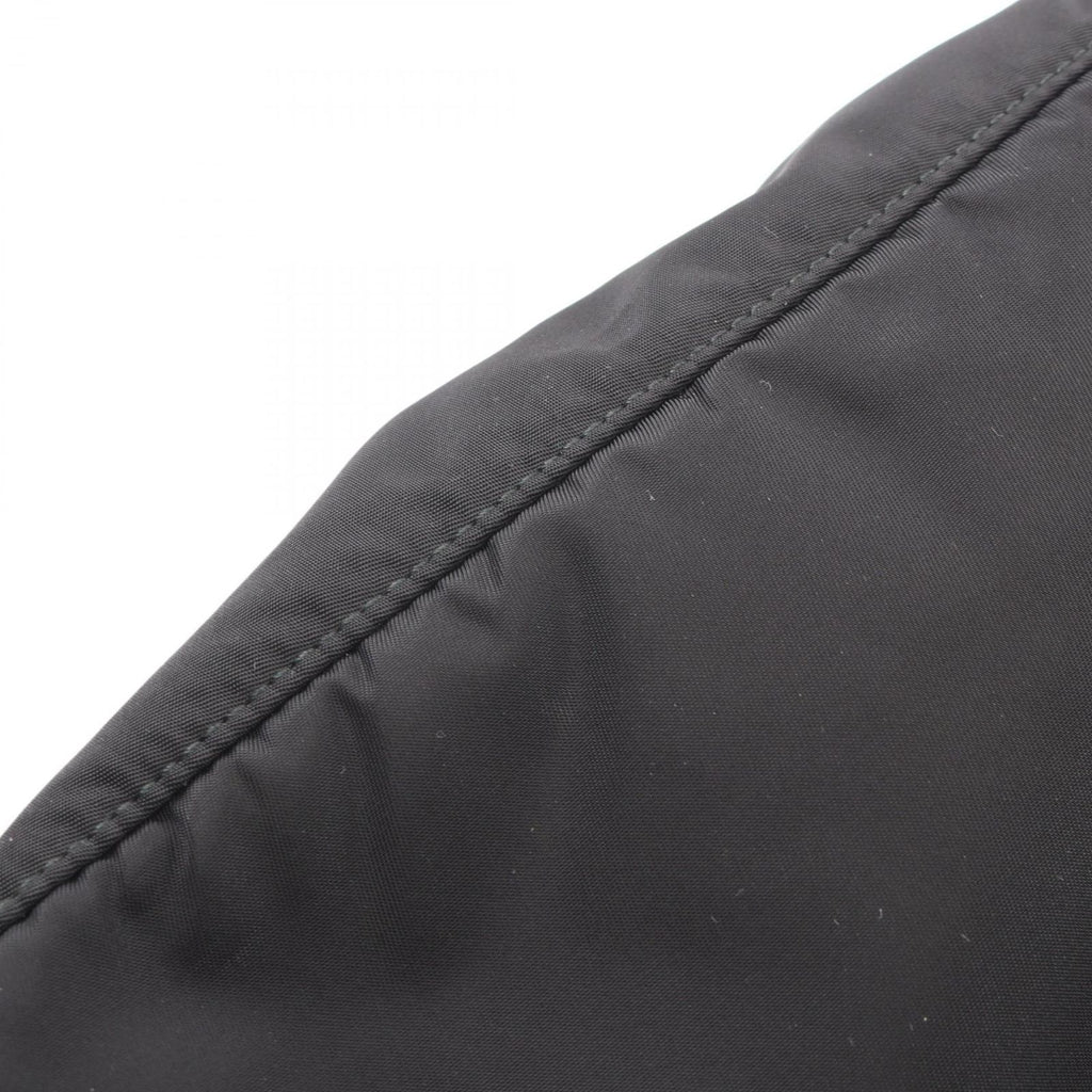 Prada Shoulder Bag Vela Black Nylon Saffiano Leather Triangle Logo — view 7