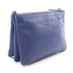 Celine Shoulder Bag Trio Large Blue Leather — view 2