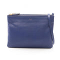 Celine Shoulder Bag Trio Large Blue Leather