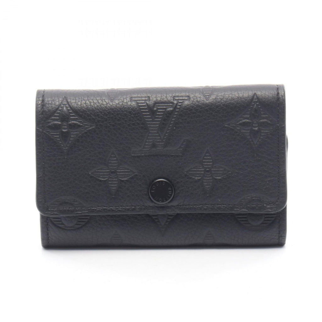 Louis Vuitton Key Case Multicles 6 Noir Leather Key Holder