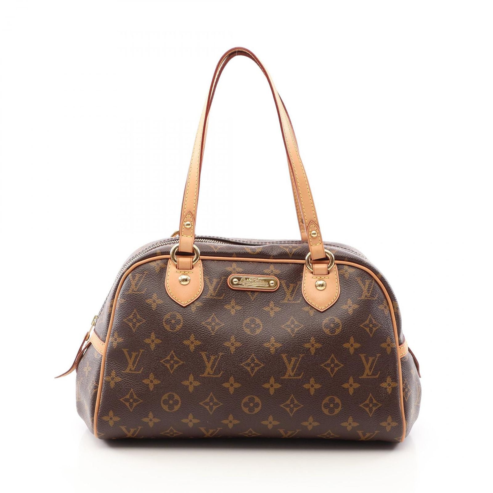 Louis Vuitton Shoulder Bag Montorgueil PM Canvas Leather