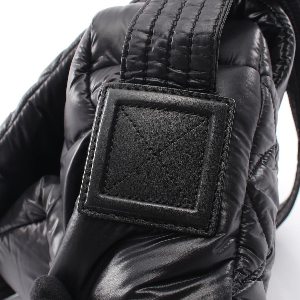 Chanel Shoulder Bag Coco Cocoon Black Nylon Leather — view 9