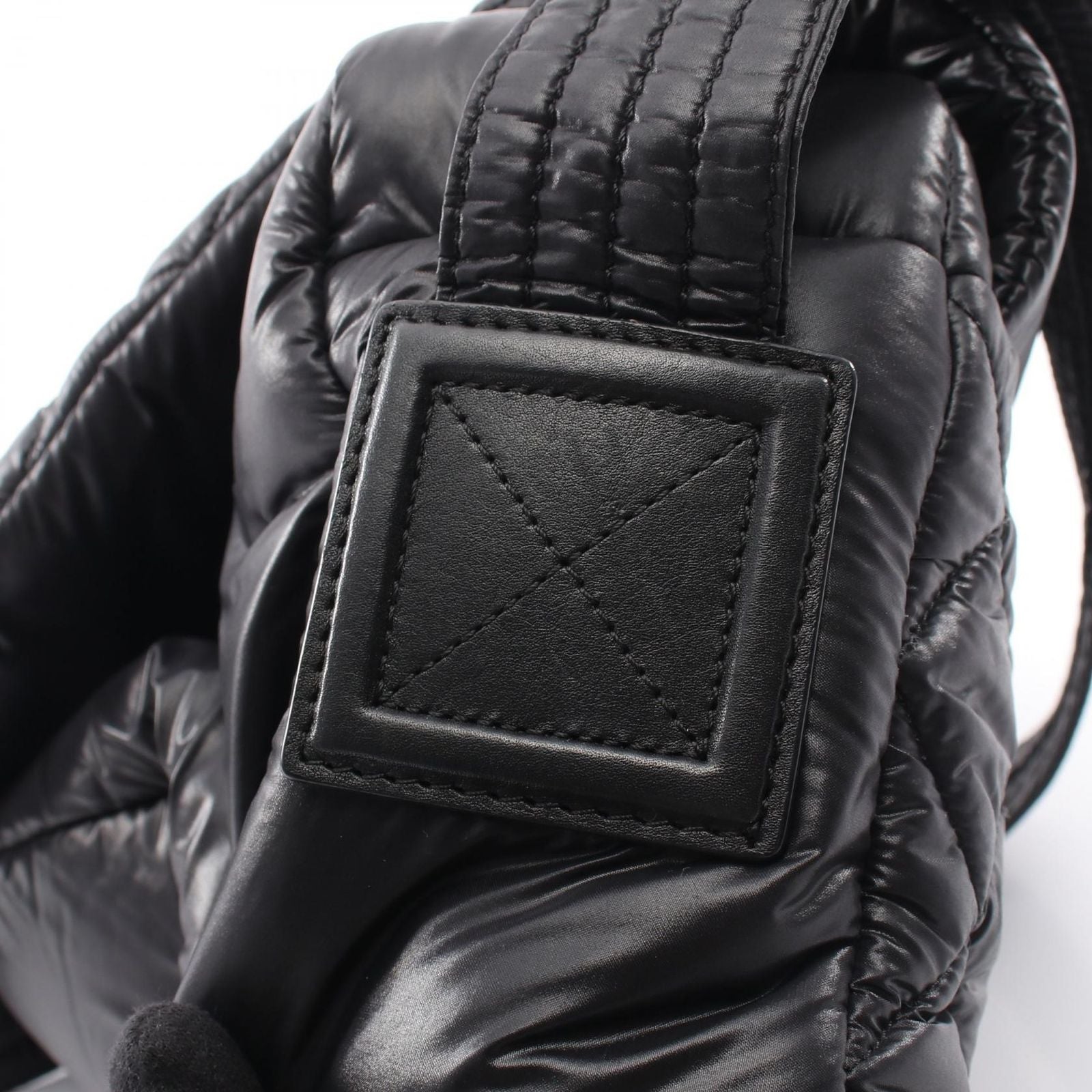 Chanel Shoulder Bag Coco Cocoon Black Nylon Leather — view 9