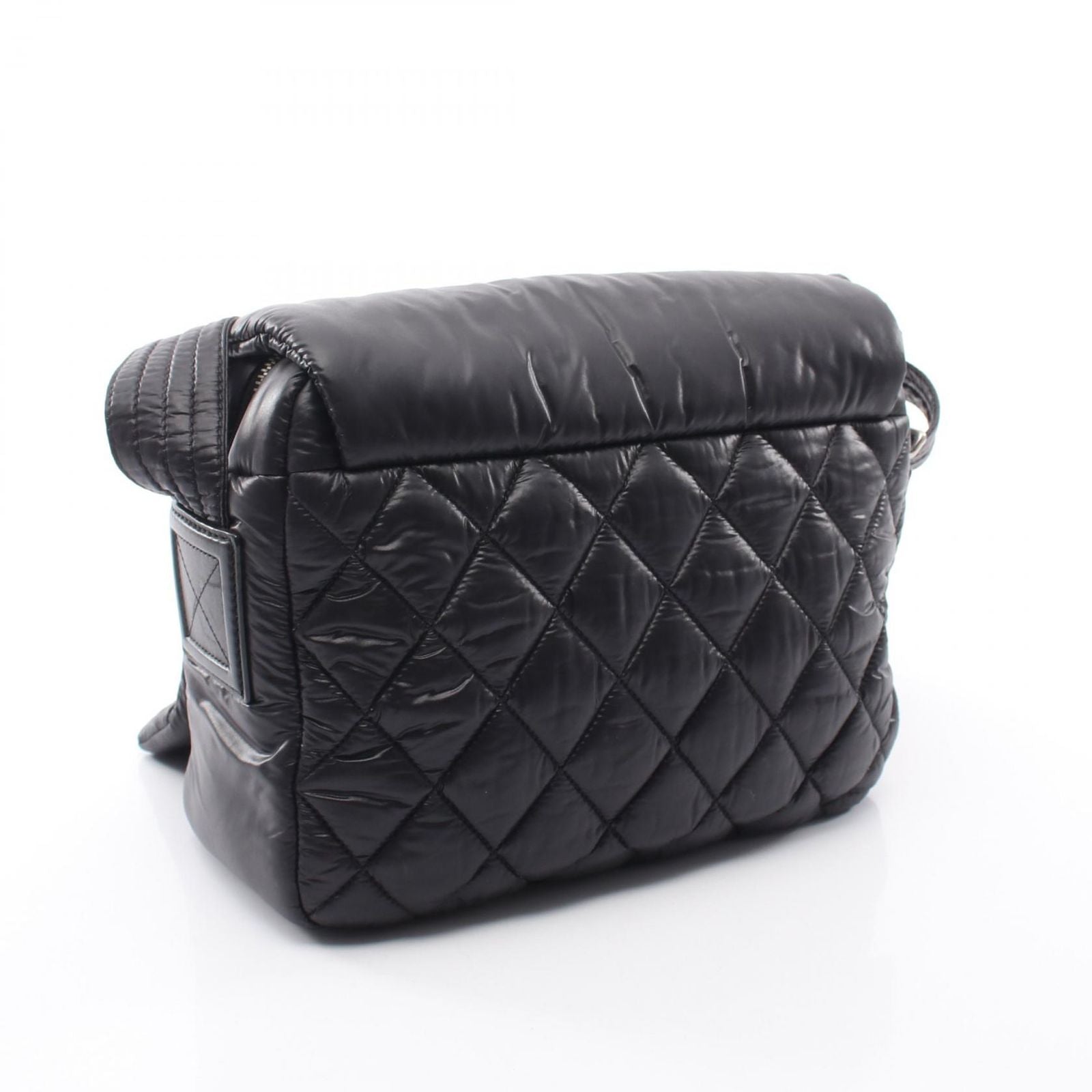Chanel Shoulder Bag Coco Cocoon Black Nylon Leather — view 2