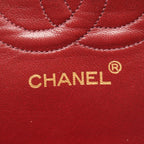 Chanel Shoulder Bag Quilted Double Flap Black Lambskin Chain — view 4
