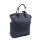Louis Vuitton Handbag MM Blue Marine Nylon Patent Lockit Vertical MM — view 2