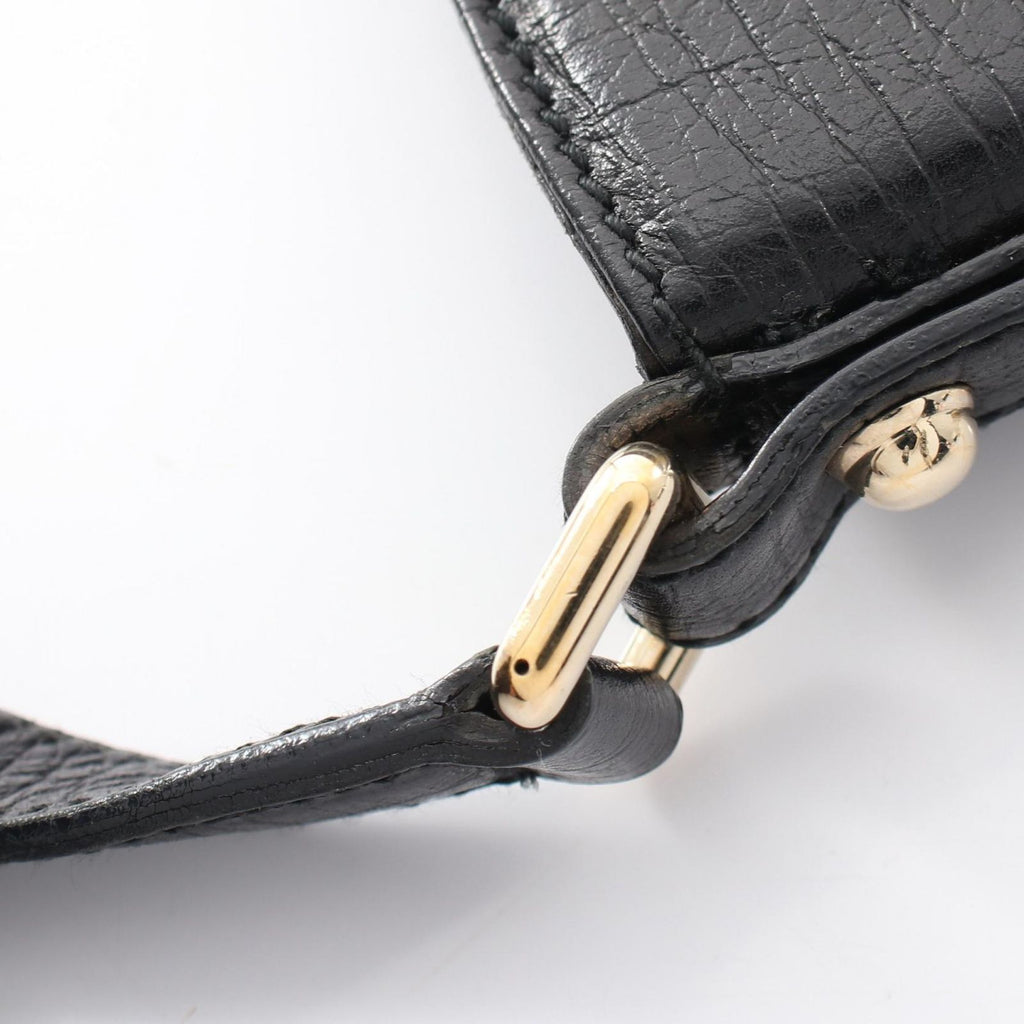 Gucci Shoulder Bag Horsebit GG Canvas Black — view 8