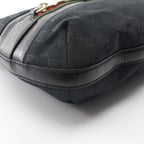 Gucci Shoulder Bag Horsebit GG Canvas Black — view 5