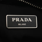 Prada Tote Tessuto Bomber 2-Way Black Nylon Leather — view 4