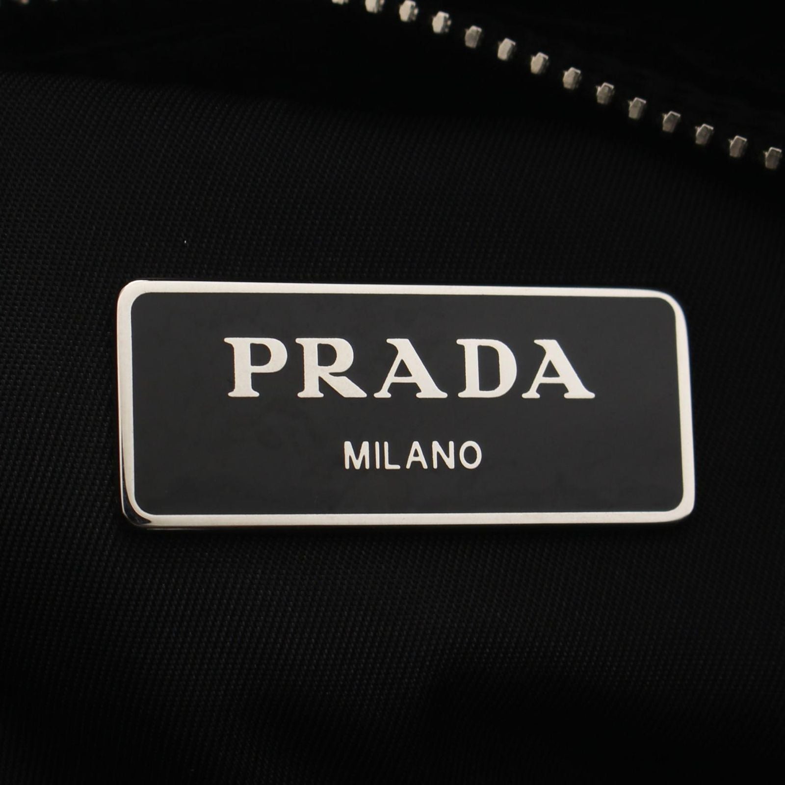 Prada Tote Tessuto Bomber 2-Way Black Nylon Leather — view 4