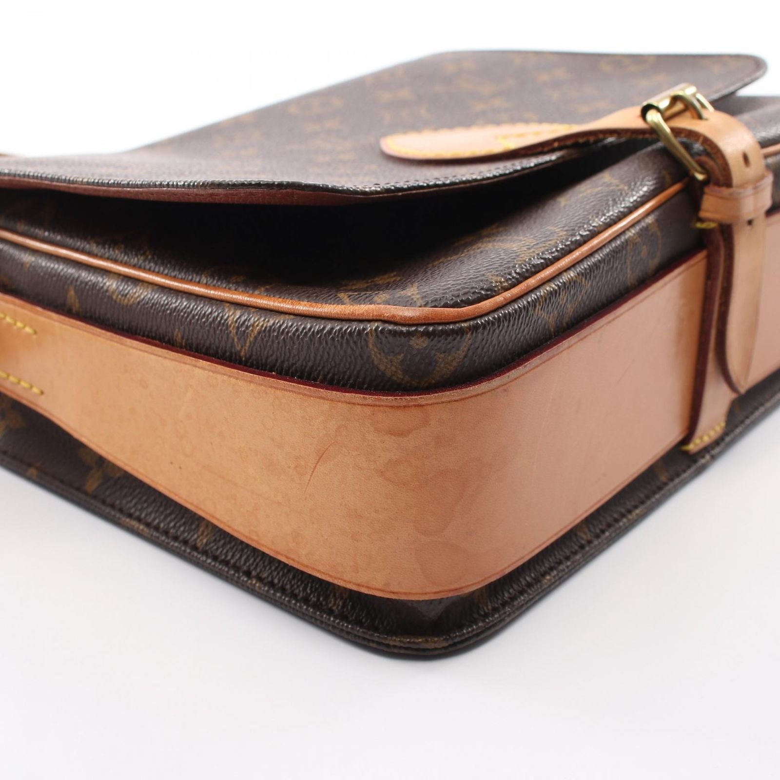 Louis Vuitton Shoulder Bag Cartouchiere GM Canvas Leather — view 7