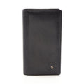 Chanel Bifold Wallet Butterfly Camellia Zip Black Leather