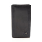 Chanel Bifold Wallet Butterfly Camellia Zip Black Leather