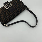 Fendi Brown Zucca Mamma Bucket Leather Shoulder — view 7