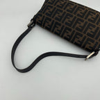 Fendi Brown Zucca Mamma Bucket Leather Shoulder — view 8