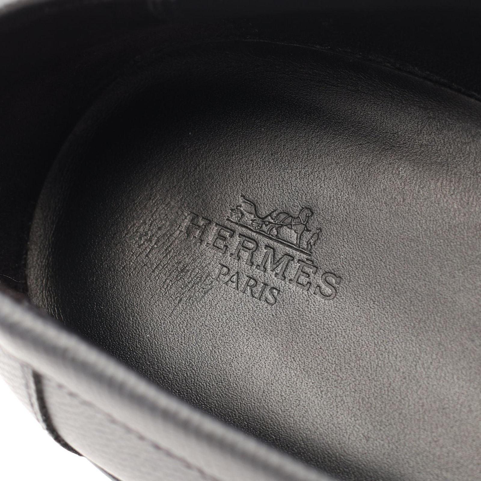 Hermes Loafers Icon Kelly Buckle Black Leather Moccasins — view 5