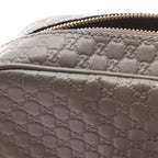 Gucci Shoulder Bag Bree Micro Guccissima Gray Leather — view 6