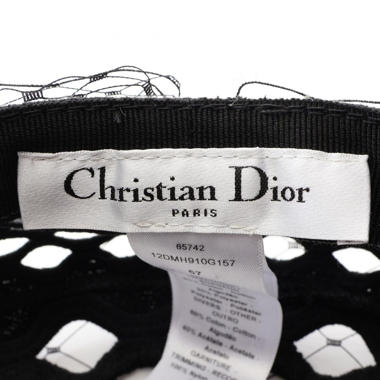Dior Arty Lace Beret Black — view 4