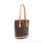 Louis Vuitton Handbag Bucket PM Canvas Leather — view 2