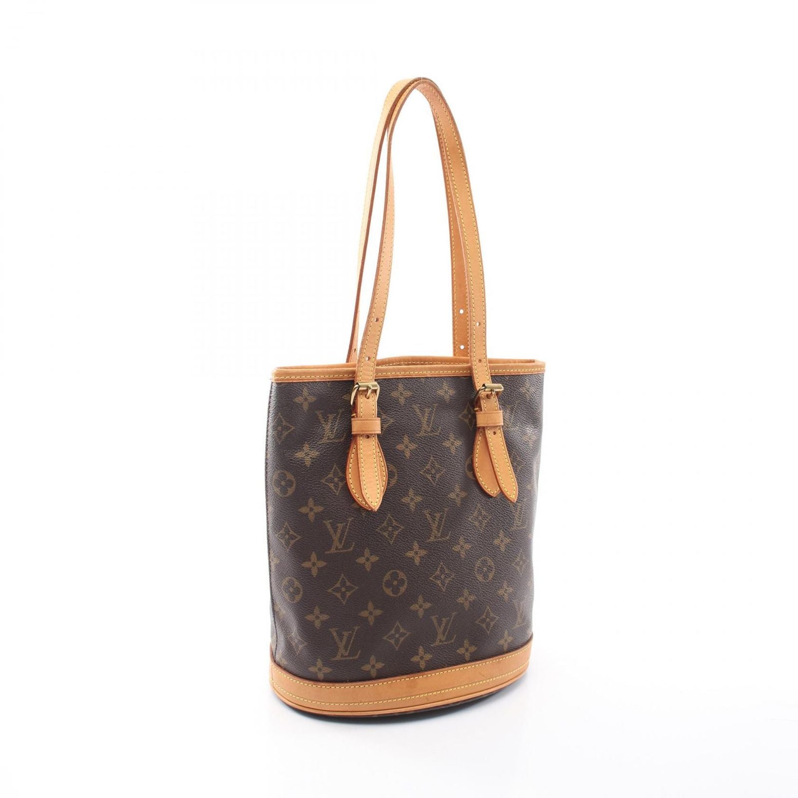 Louis Vuitton Handbag Bucket PM Canvas Leather — view 2