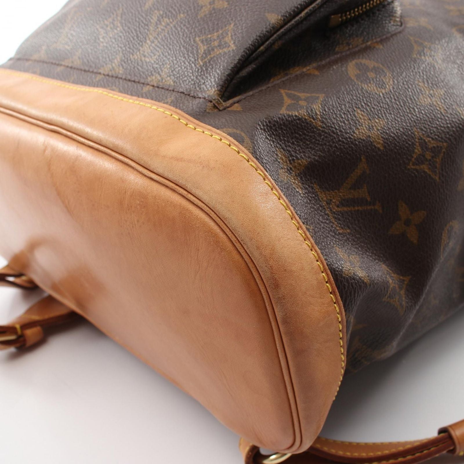 Louis Vuitton Backpack Montsouris GM Canvas Leather — view 8