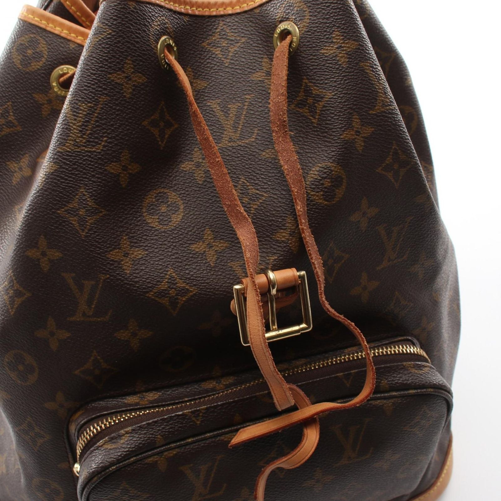 Louis Vuitton Backpack Montsouris GM Canvas Leather — view 9