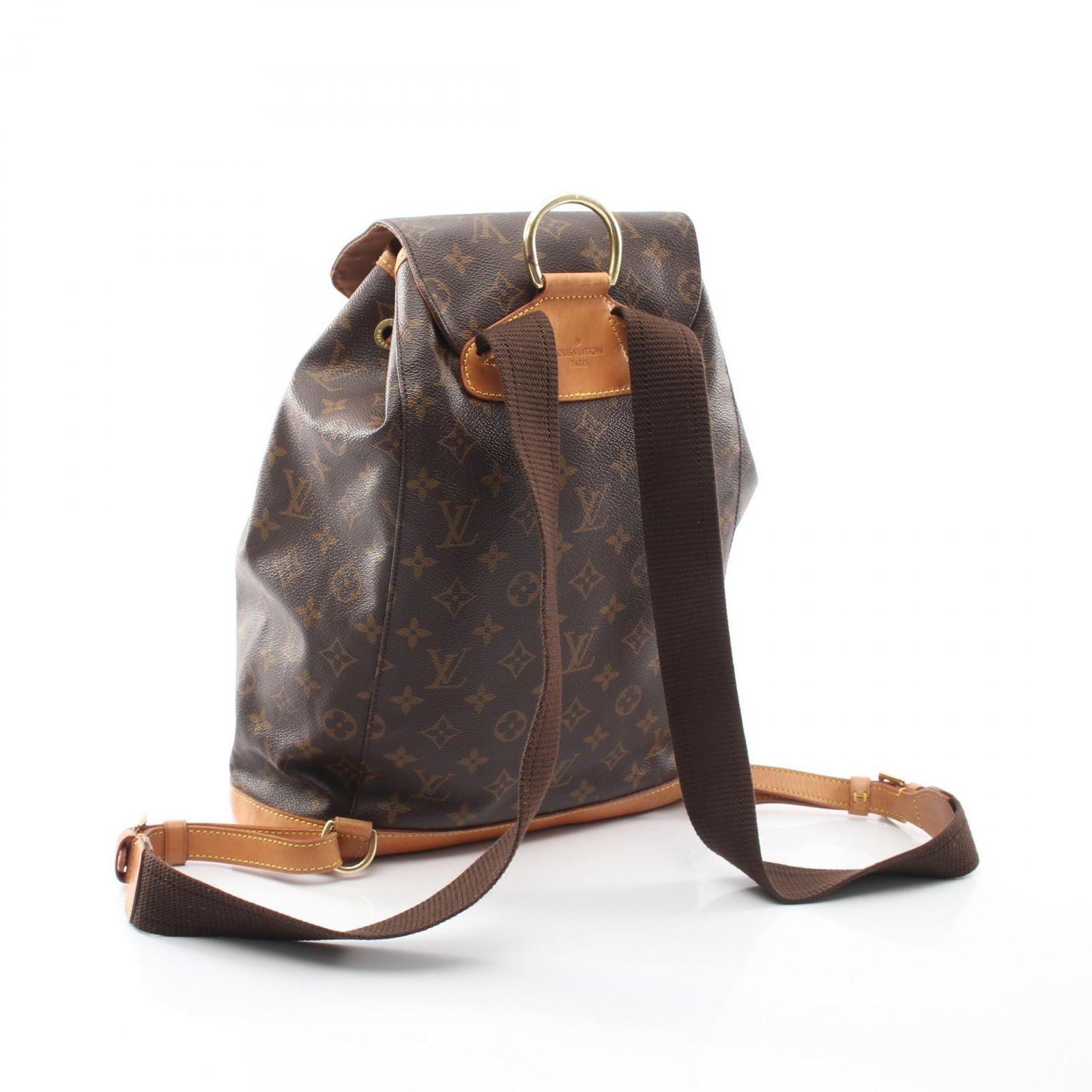 Louis Vuitton Backpack Montsouris GM Canvas Leather — view 2