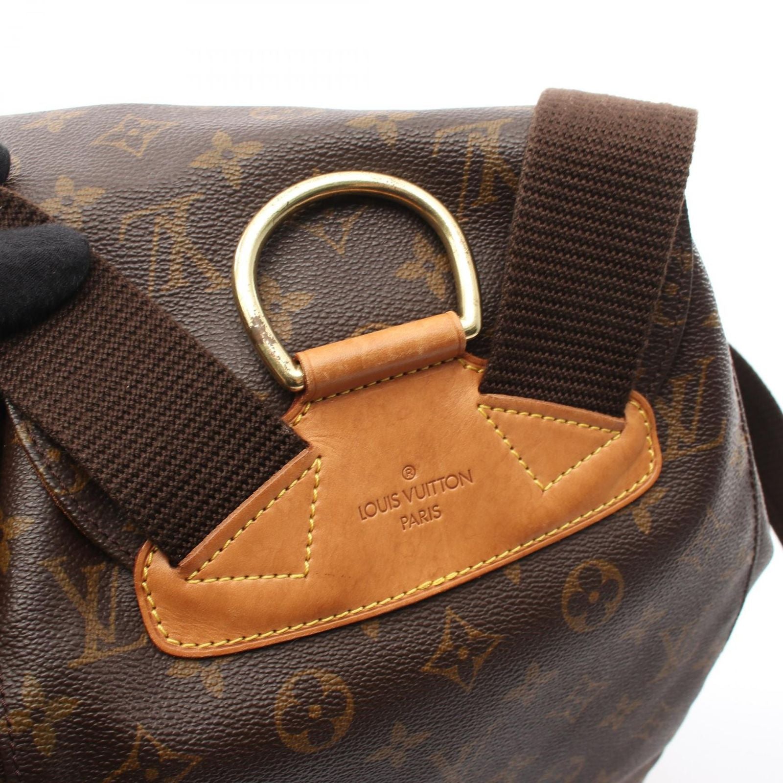 Louis Vuitton Backpack Montsouris GM Canvas Leather — view 6
