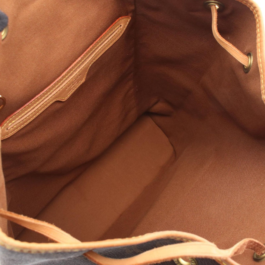 Louis Vuitton Backpack Montsouris GM Canvas Leather — view 3
