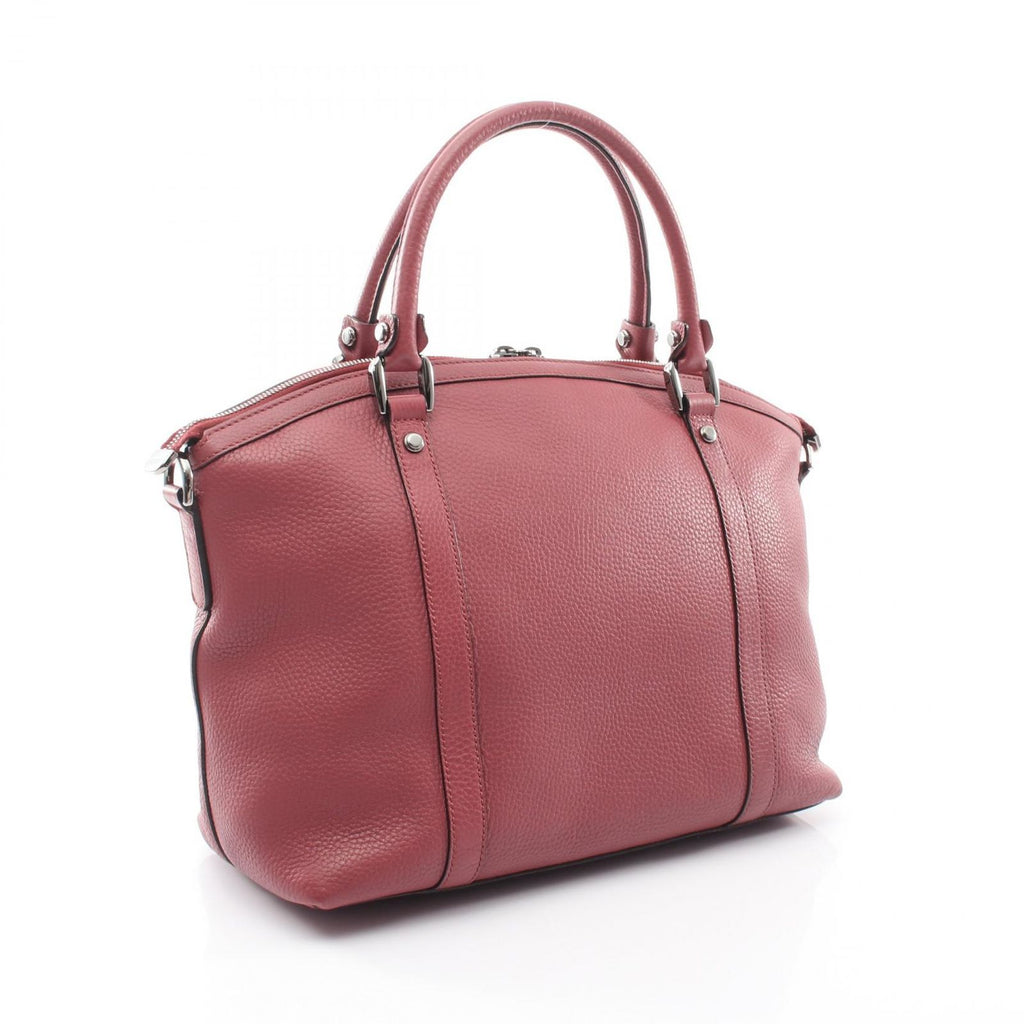 Gucci Tote Interlocking 2-Way Dark Pink Leather Hand — view 2