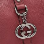 Gucci Tote Interlocking 2-Way Dark Pink Leather Hand — view 8